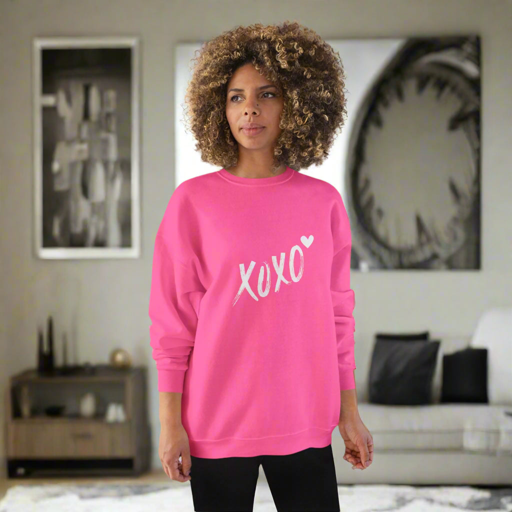 XOXO Unisex EcoSmart Sweatshirt - Cozy and Eco-Friendly for Love-Season and Everyday Comfort