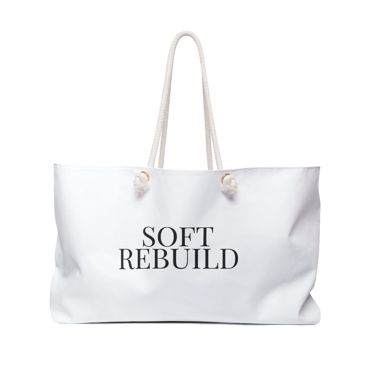 White Soft Rebuild Tote – Your Weekend Reset Bag