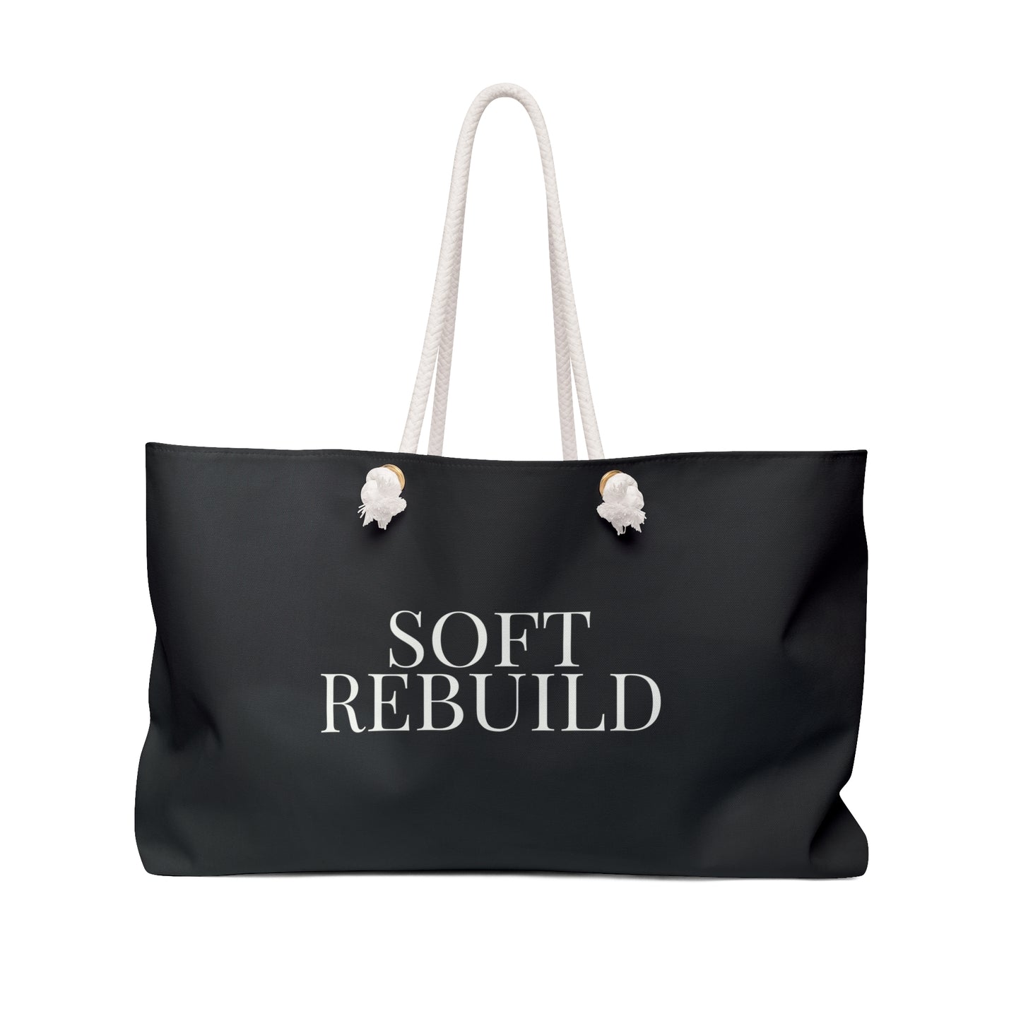 Black Soft Rebuild Tote – Your Weekend Reset Bag