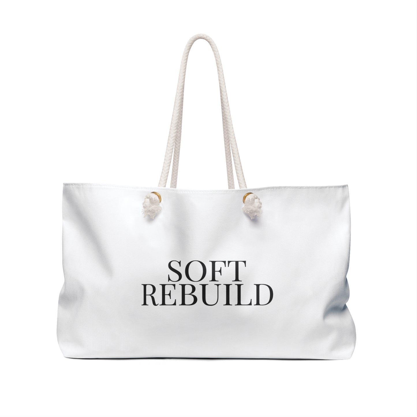 White Soft Rebuild Tote – Your Weekend Reset Bag