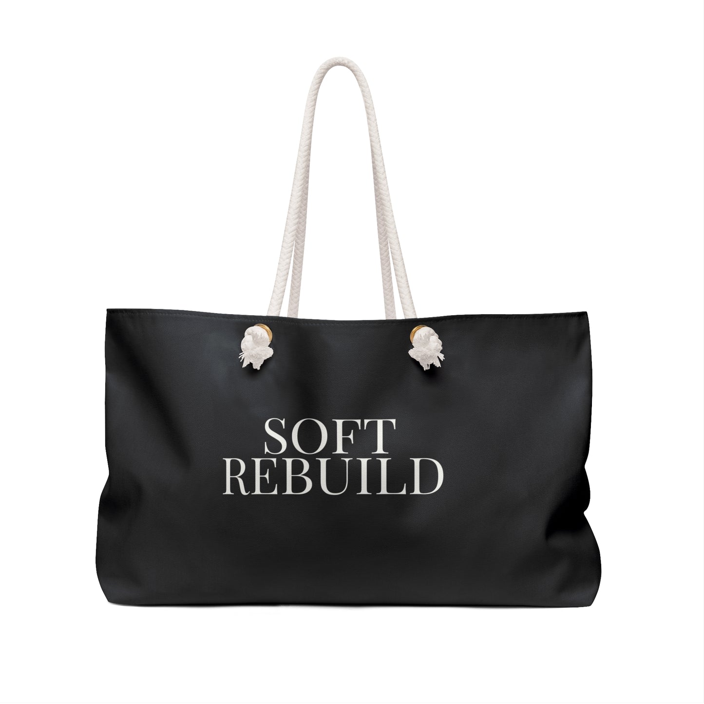 Black Soft Rebuild Tote – Your Weekend Reset Bag