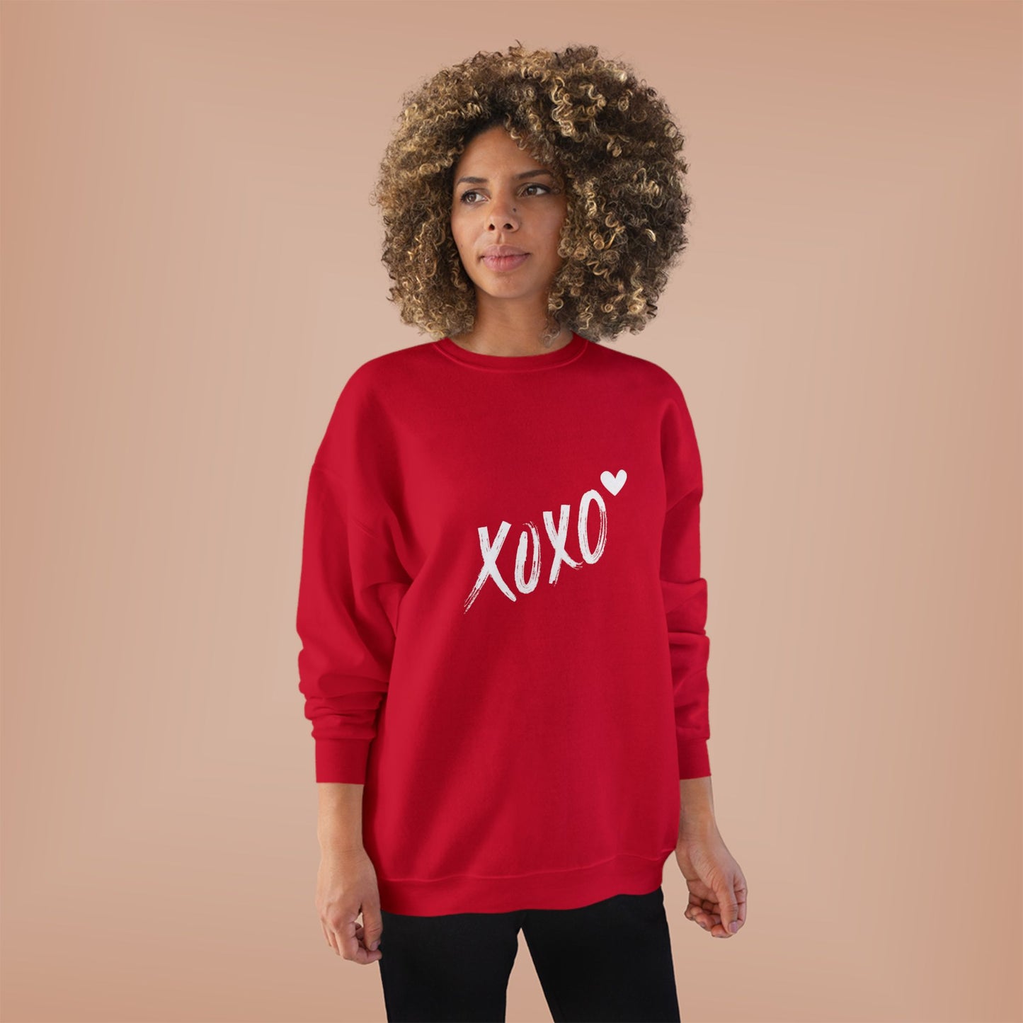XOXO Unisex EcoSmart Sweatshirt - Cozy and Eco-Friendly for Love-Season and Everyday Comfort