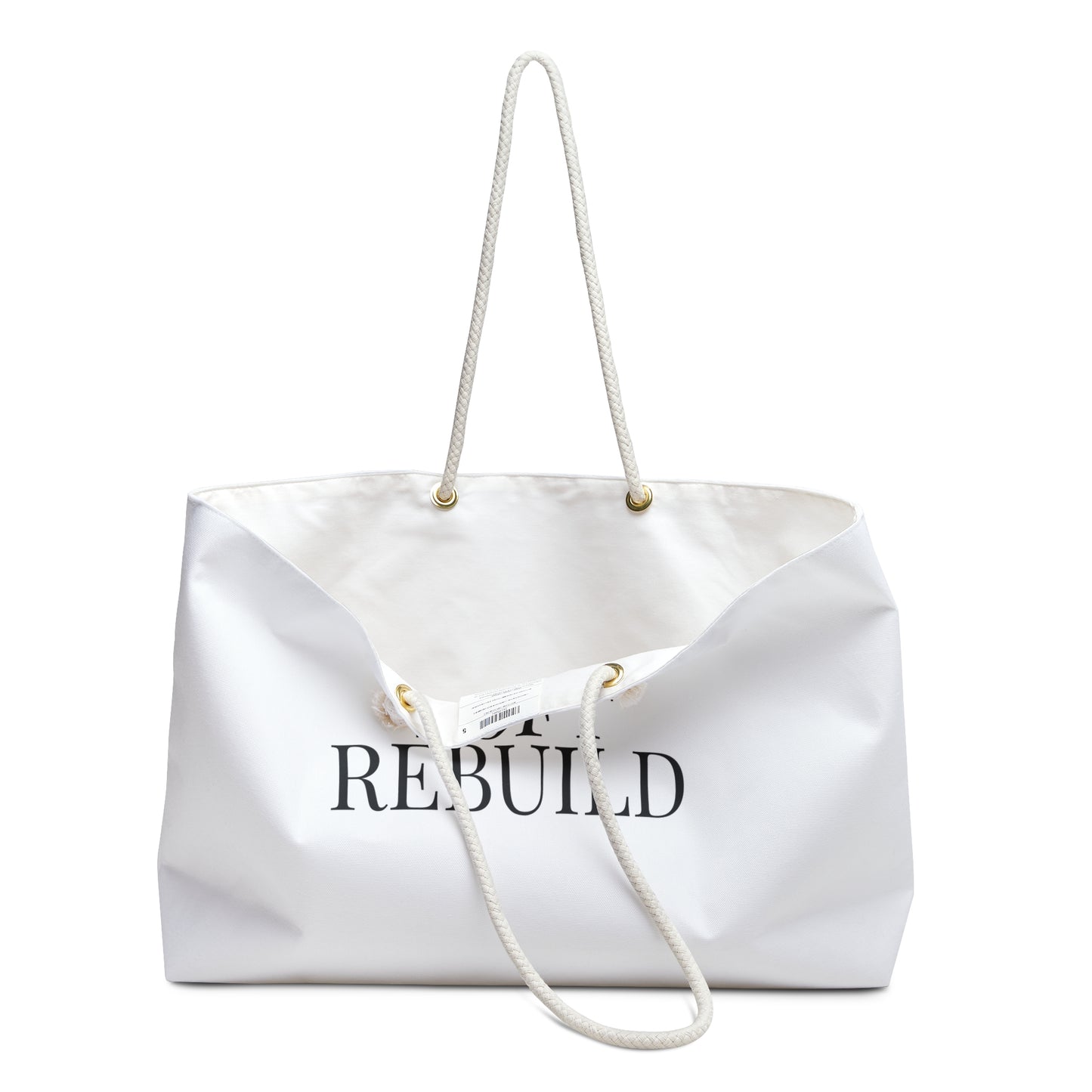 White Soft Rebuild Tote – Your Weekend Reset Bag