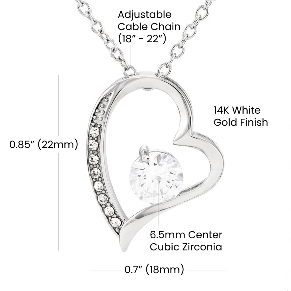 Personalized To My Daughter Lion Necklace | Custom Name Father Daughter Gift | Interlocking Hearts from Dad
