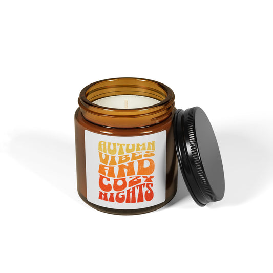 Scented Soy Candle (Multi-Size, Amber Jar)