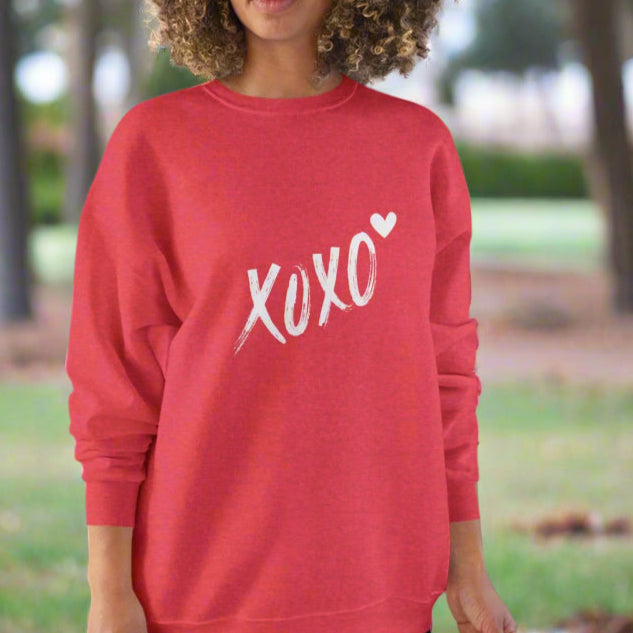 XOXO Unisex EcoSmart Sweatshirt - Cozy and Eco-Friendly for Love-Season and Everyday Comfort