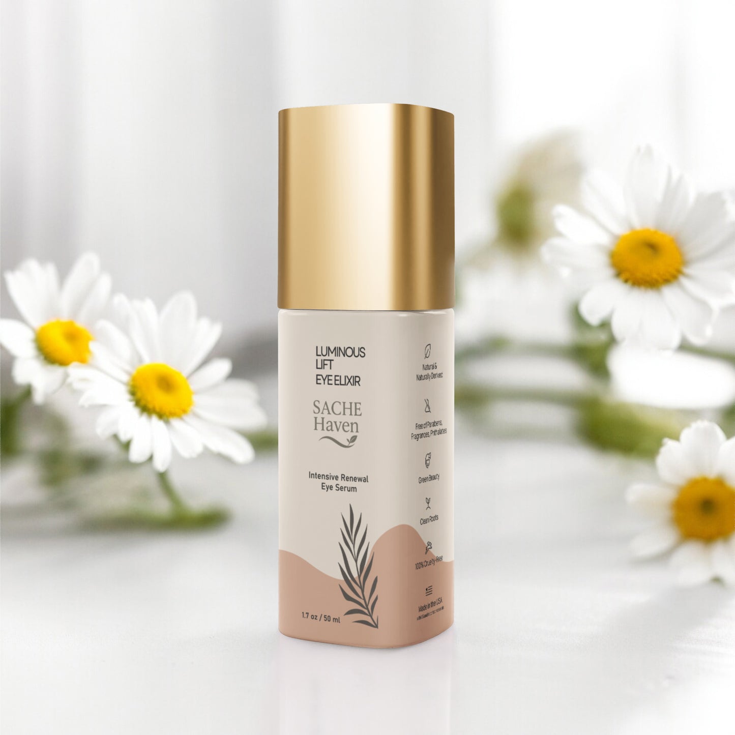 Brighten+Firm Eye Serum: Intensive Renewal Gold Cap
