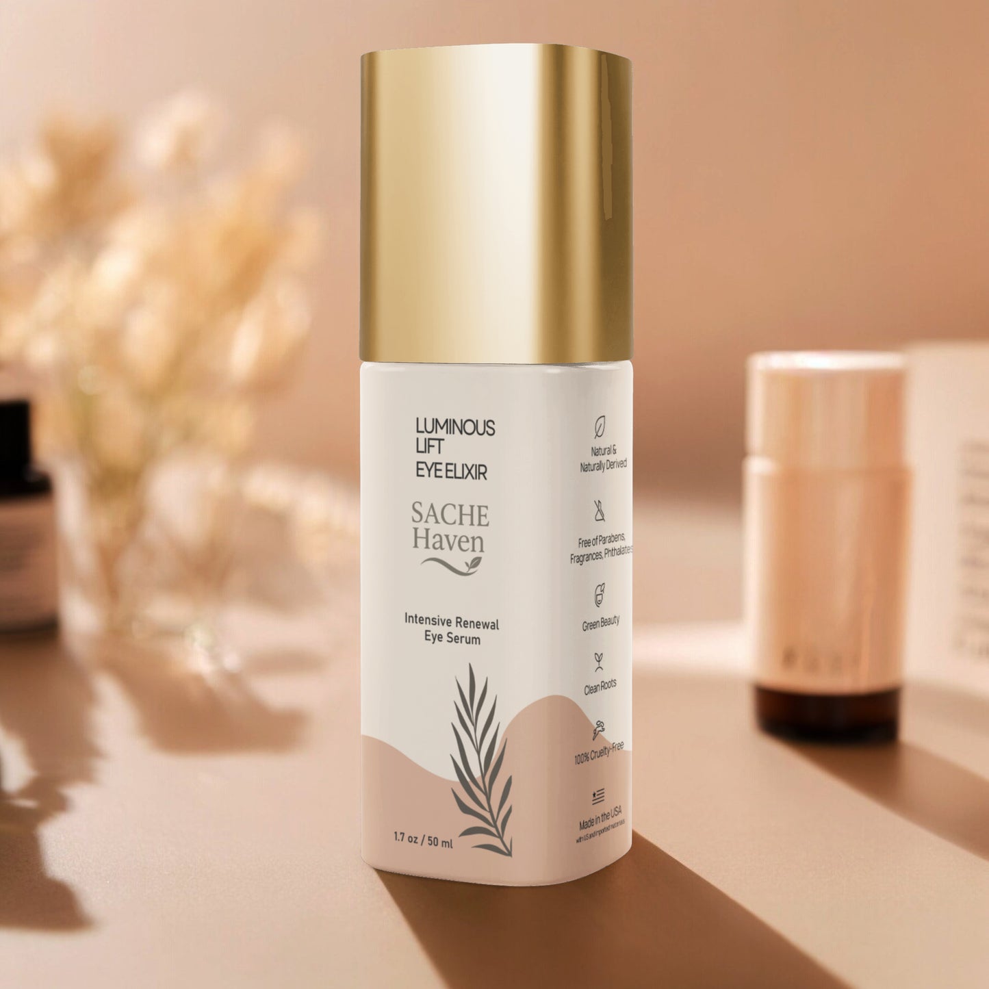 Brighten+Firm Eye Serum: Intensive Renewal Gold Cap