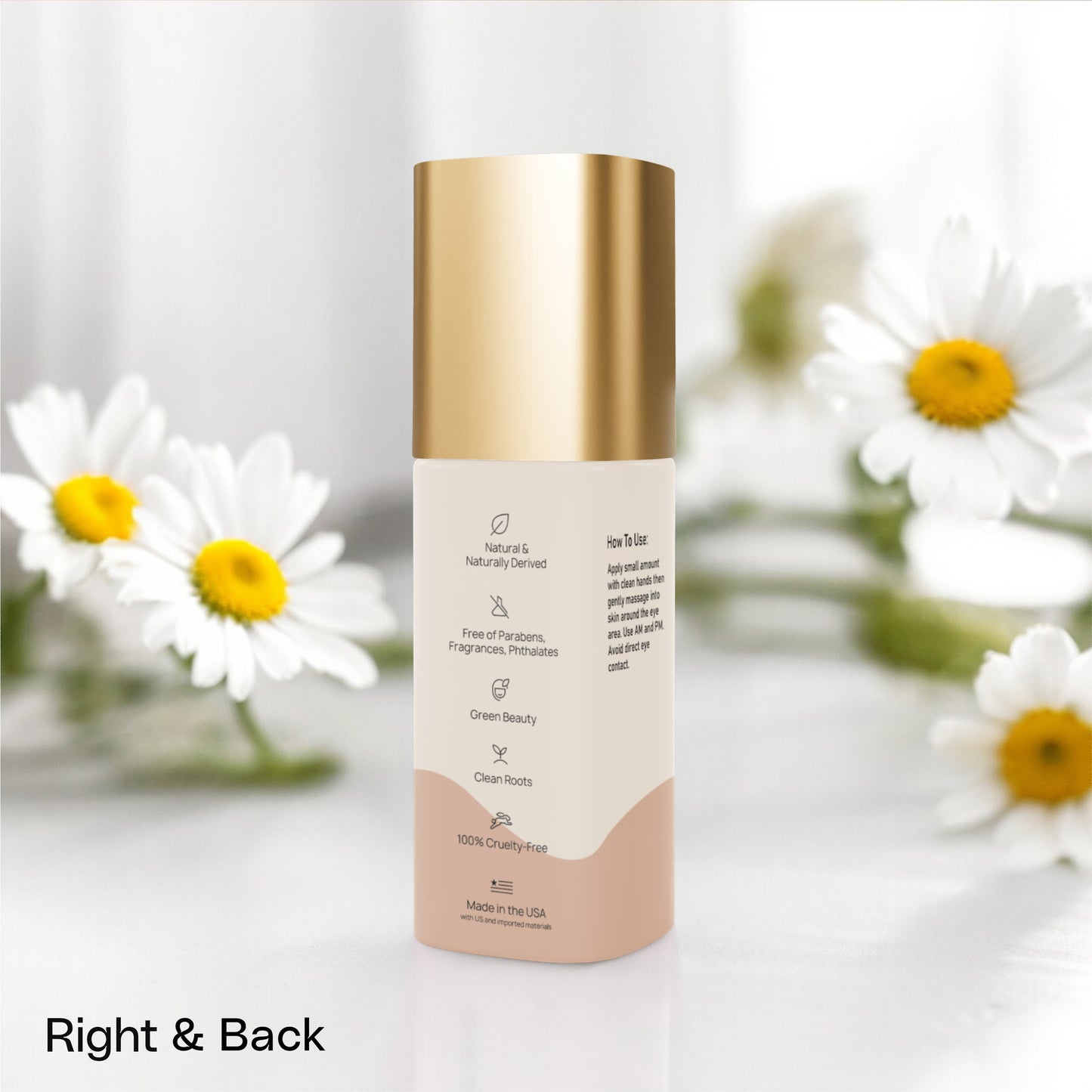 Brighten+Firm Eye Serum: Intensive Renewal Gold Cap