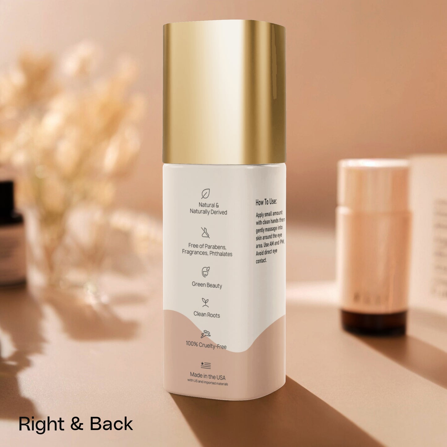 Brighten+Firm Eye Serum: Intensive Renewal Gold Cap
