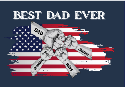 "Best Dad Ever Fist- Bump Canvas"|Personalized wall art. 🔥 Limited Father’s Day Sale – 30 % OFF + FREE US Shipping