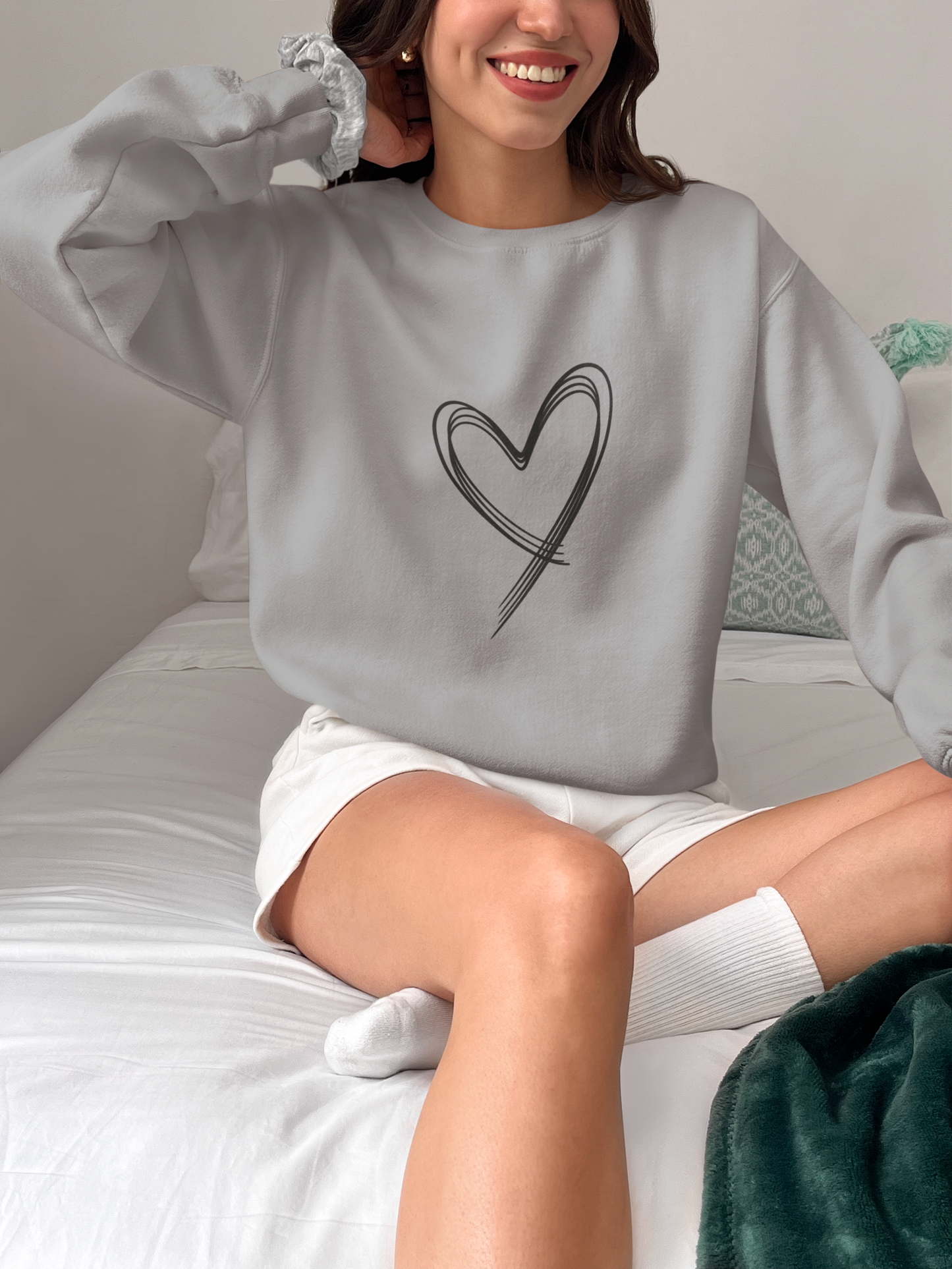 Heart Shaped Heavy Blend™ Crewneck Sweatshirt