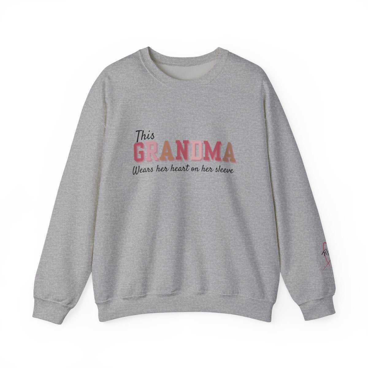 Personalized Grandma Sweatshirt -Names on sleeve
