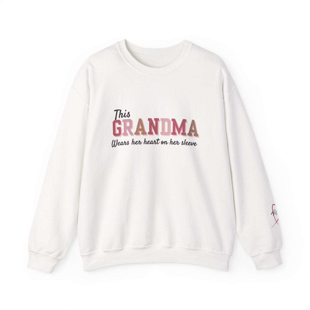 Personalized Grandma Sweatshirt -Names on sleeve