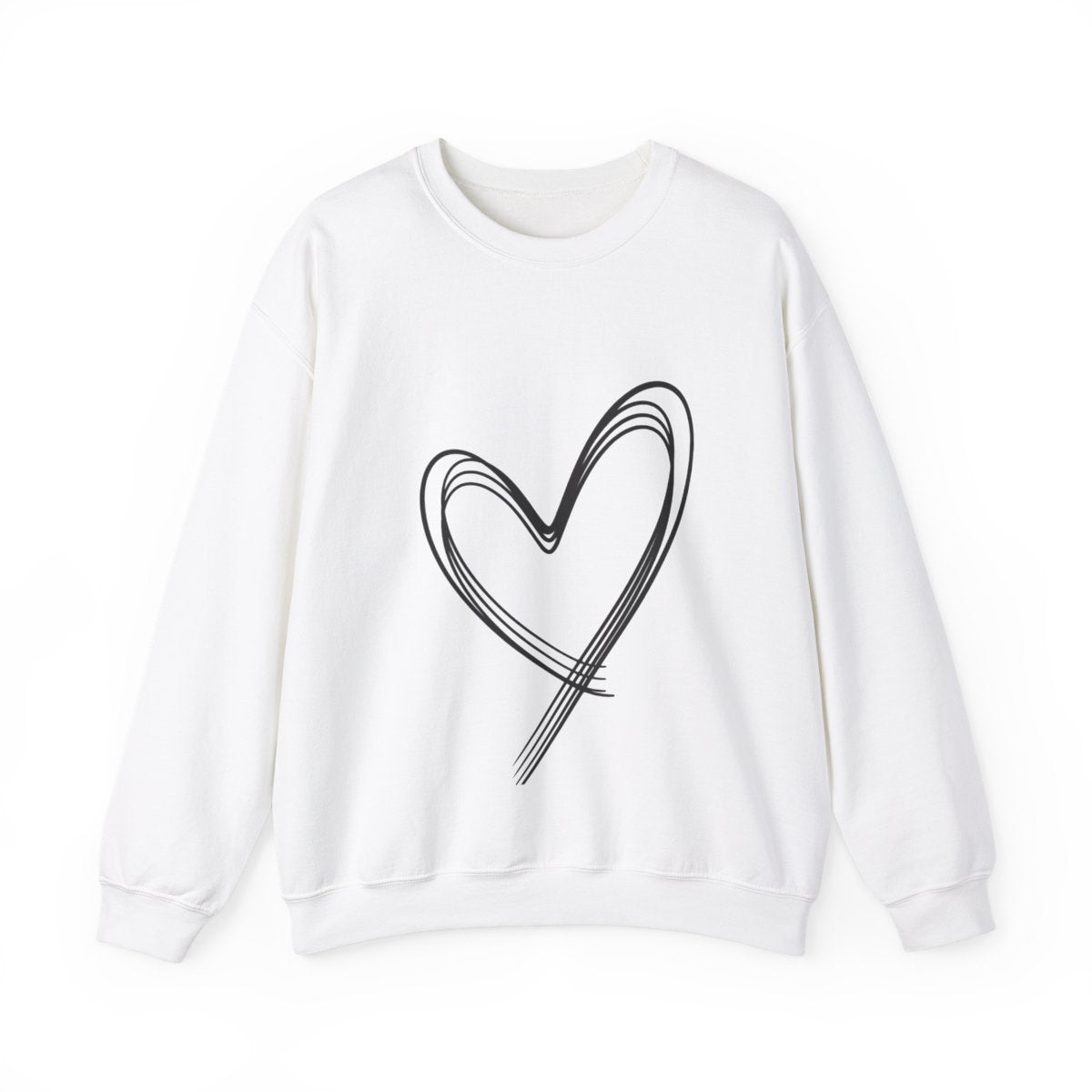 Heart Shaped Heavy Blend™ Crewneck Sweatshirt
