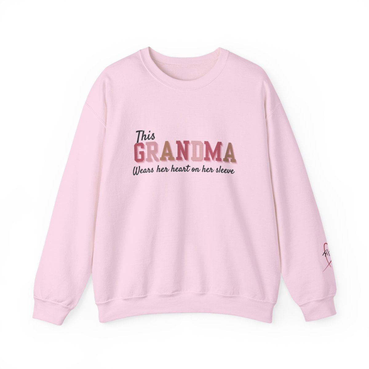 Personalized Grandma Sweatshirt -Names on sleeve