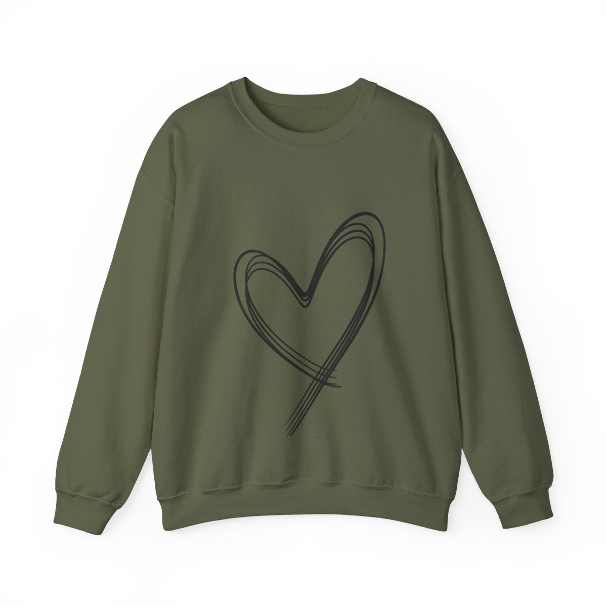 Heart Shaped Heavy Blend™ Crewneck Sweatshirt