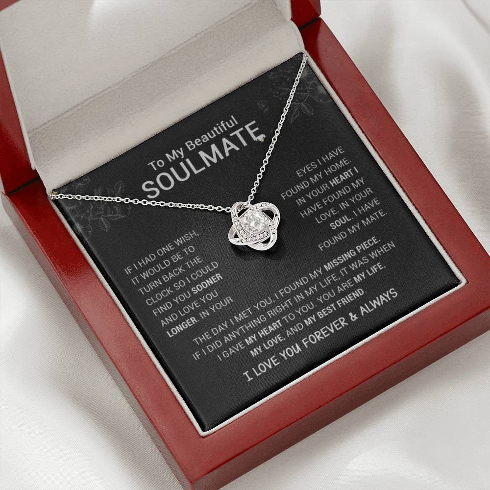 Love Knot Necklace (Yellow & White Gold Variants)