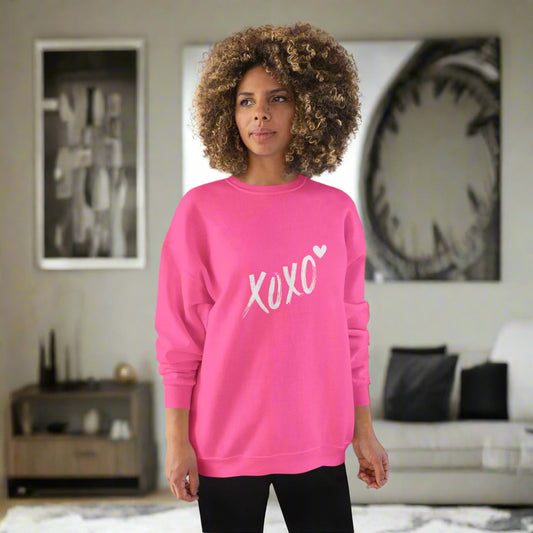 XOXO Unisex EcoSmart Sweatshirt - Cozy and Eco-Friendly for Love-Season and Everyday Comfort