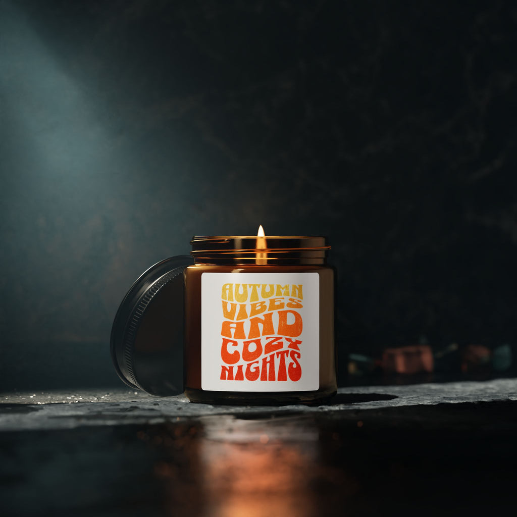 Scented Soy Candle (Multi-Size, Amber Jar)