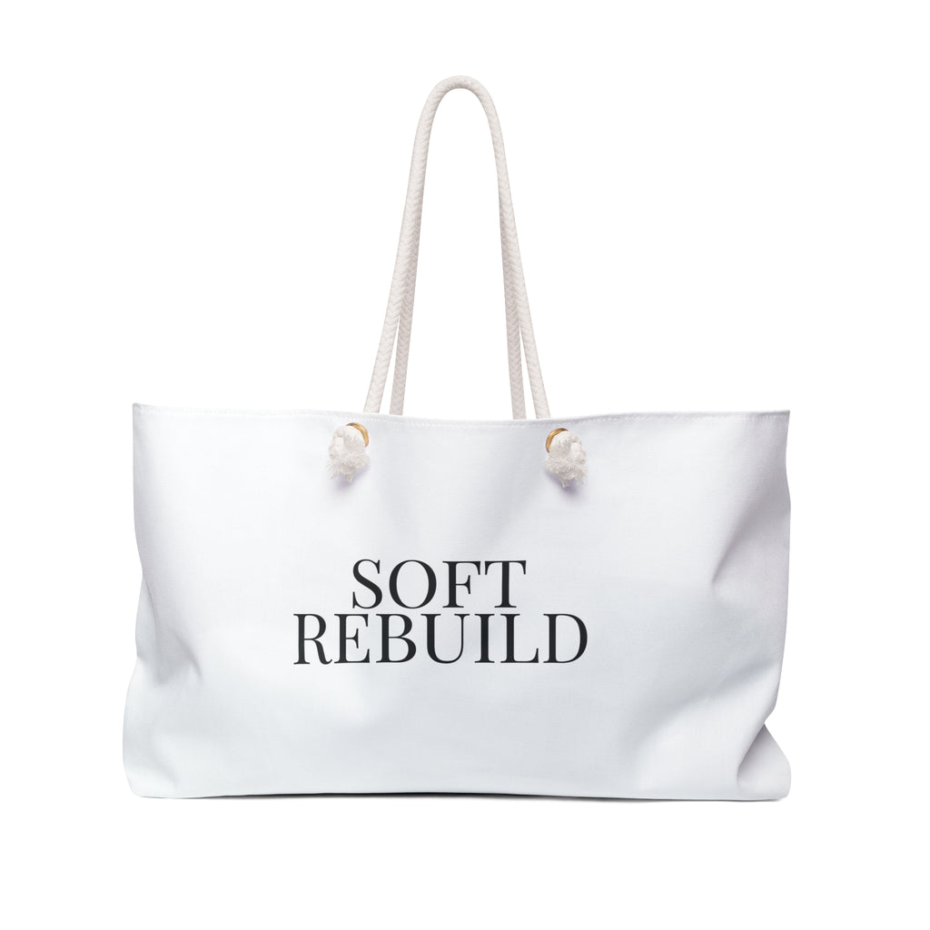 White Soft Rebuild Tote – Your Weekend Reset Bag
