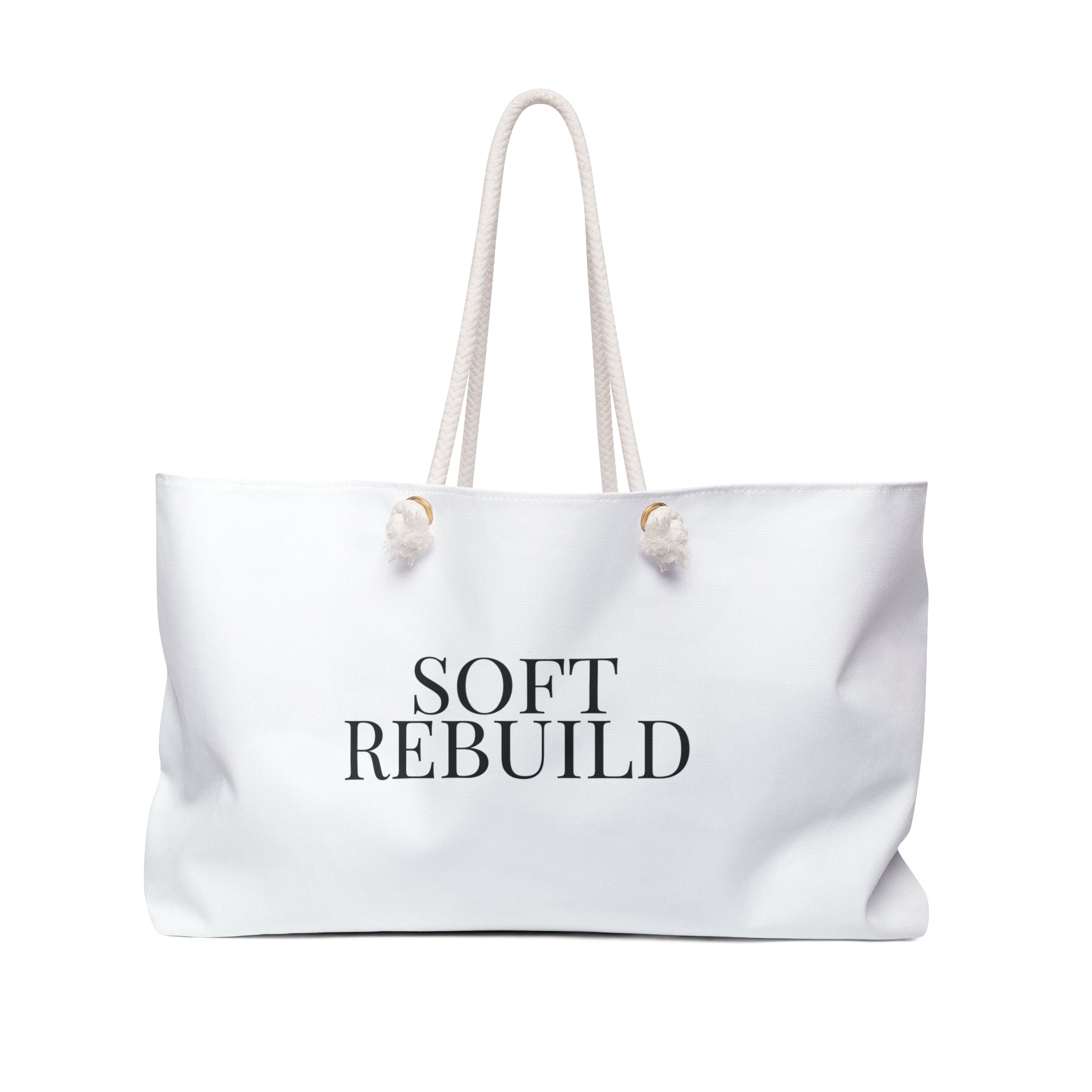 White Soft Rebuild Tote – Your Weekend Reset Bag