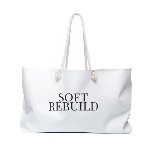 White Soft Rebuild Tote – Your Weekend Reset Bag