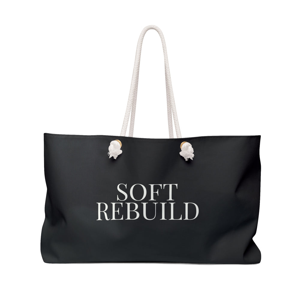 Black Soft Rebuild Tote – Your Weekend Reset Bag