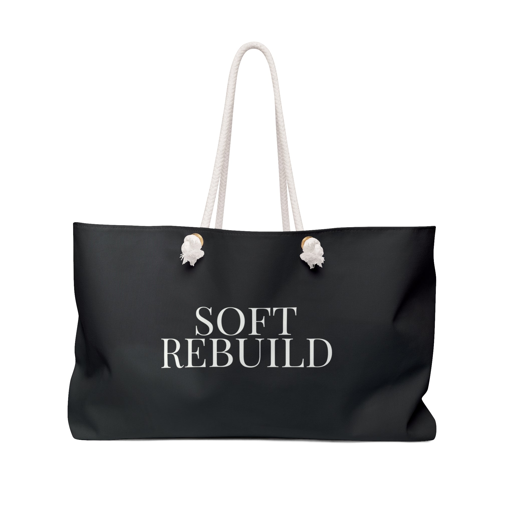 Black Soft Rebuild Tote – Your Weekend Reset Bag