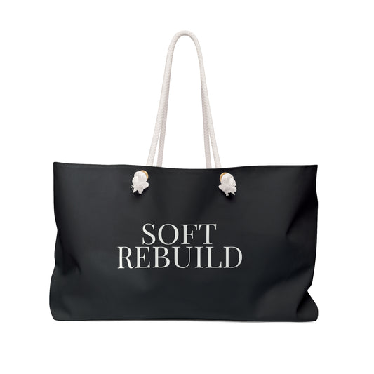 Black Soft Rebuild Tote – Your Weekend Reset Bag