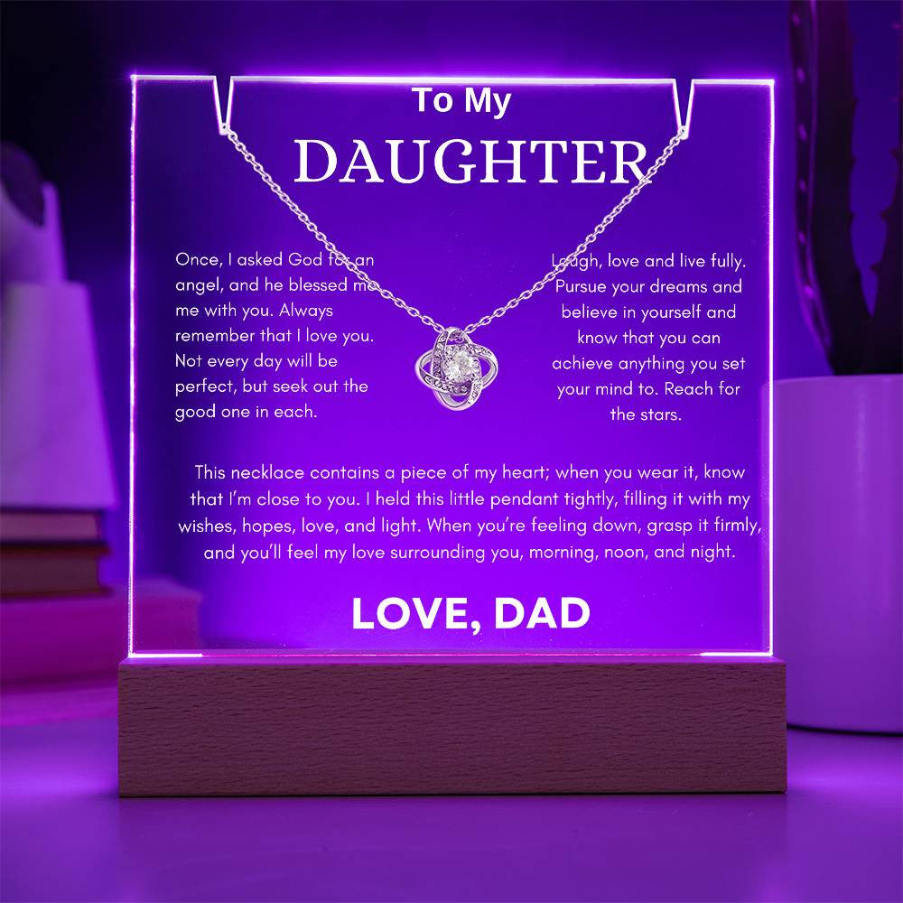 Daughter Gift [Keepsake Acrylic Bundle] (Love Knot)