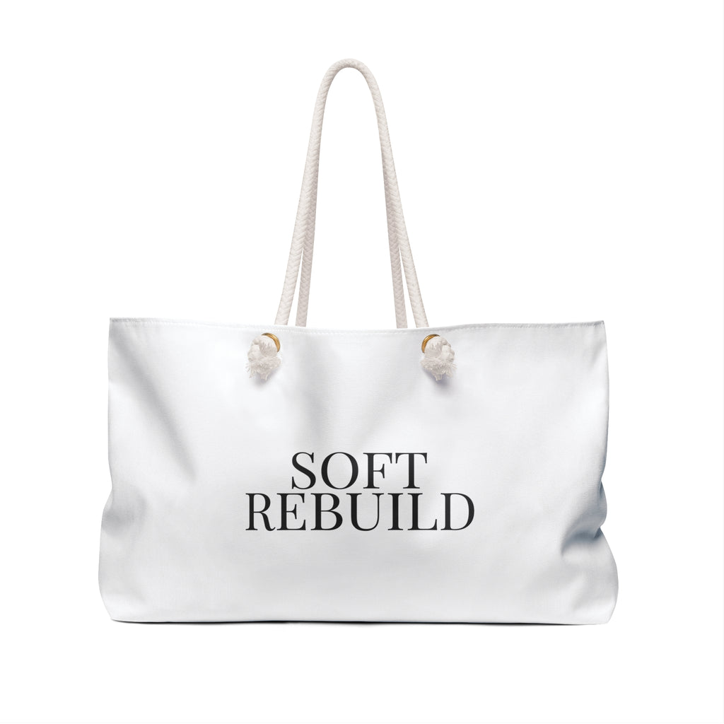 White Soft Rebuild Tote – Your Weekend Reset Bag