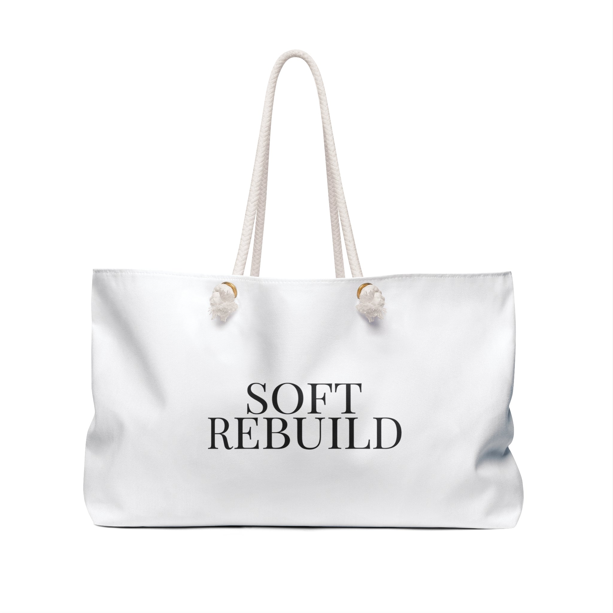 White Soft Rebuild Tote – Your Weekend Reset Bag