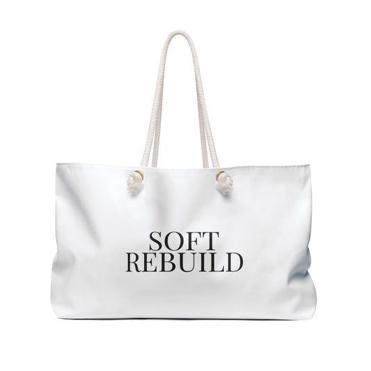 White Soft Rebuild Tote – Your Weekend Reset Bag