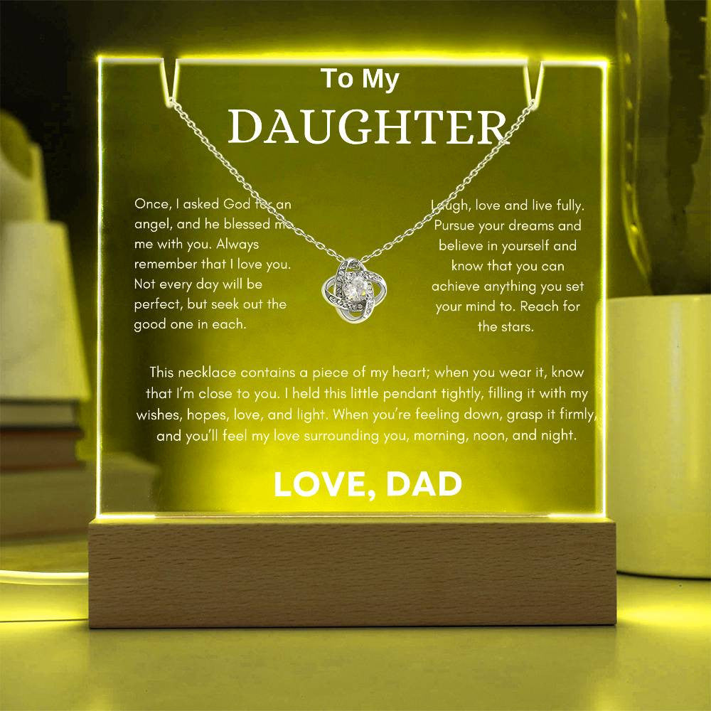 Daughter Gift [Keepsake Acrylic Bundle] (Love Knot)