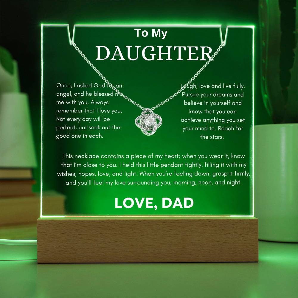 Daughter Gift [Keepsake Acrylic Bundle] (Love Knot)