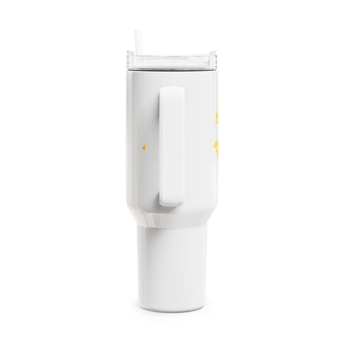 40oz Sunflower Tumbler - Be Great Motivational Cup