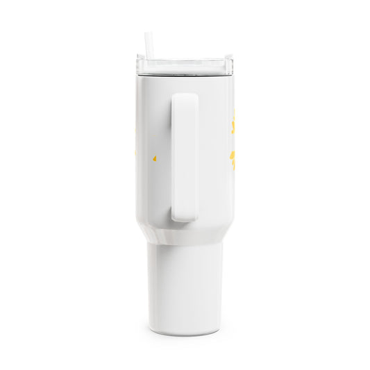 40oz Sunflower Tumbler - Be Great Motivational Cup