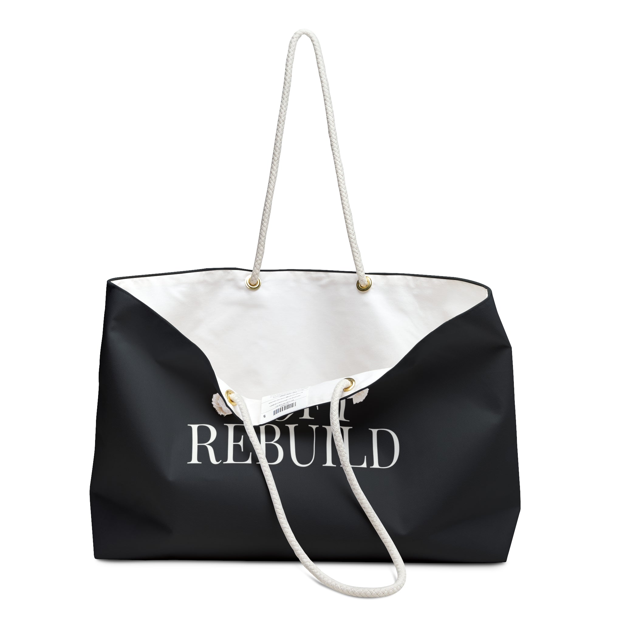 Black Soft Rebuild Tote – Your Weekend Reset Bag