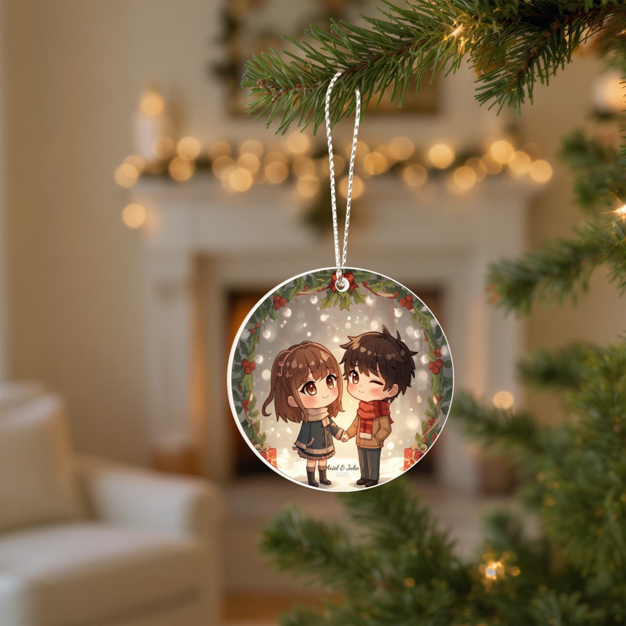 Acrylic Circle Ornament