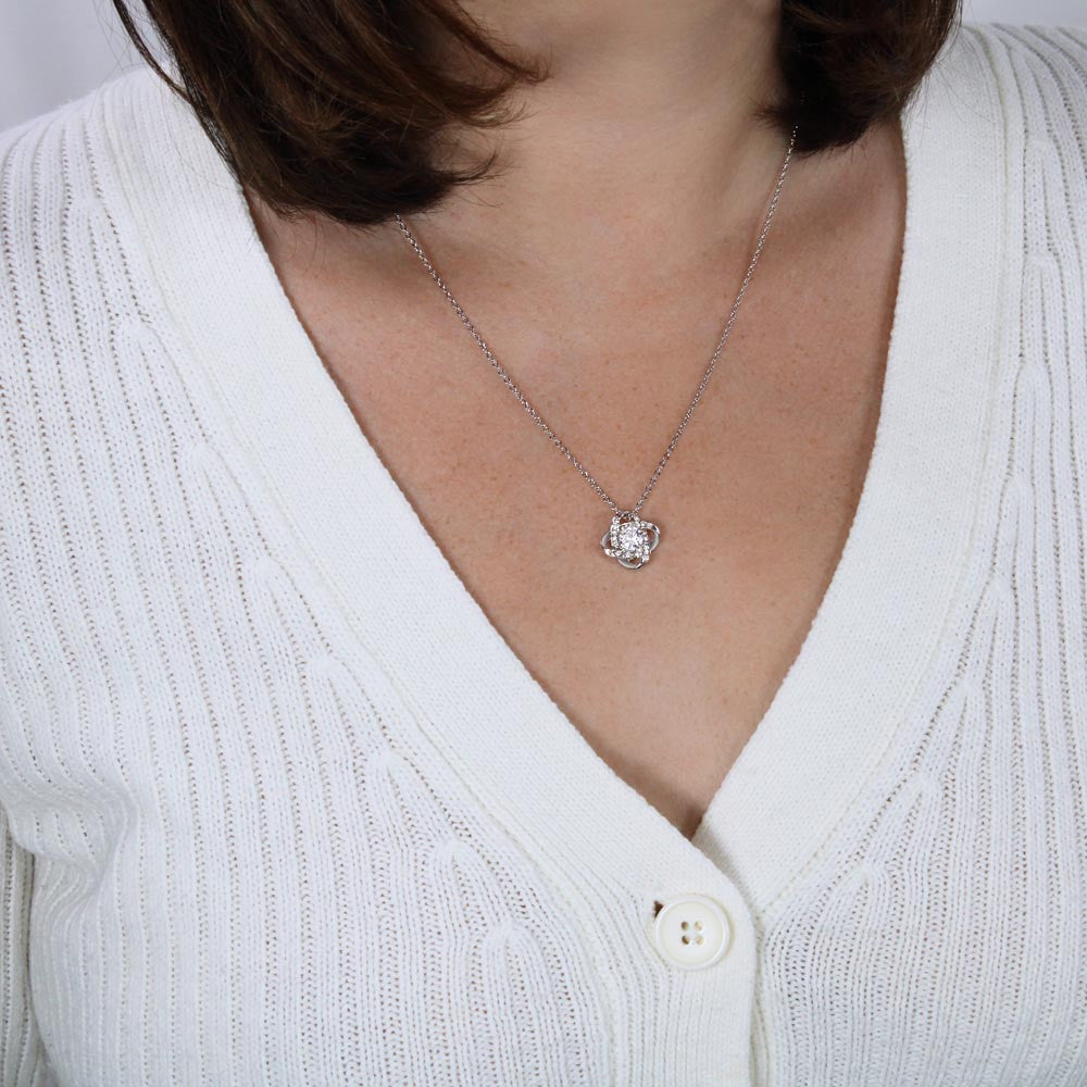 Love Knot Necklace (Yellow & White Gold Variants)