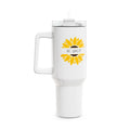 40oz Sunflower Tumbler - Be Great Motivational Cup