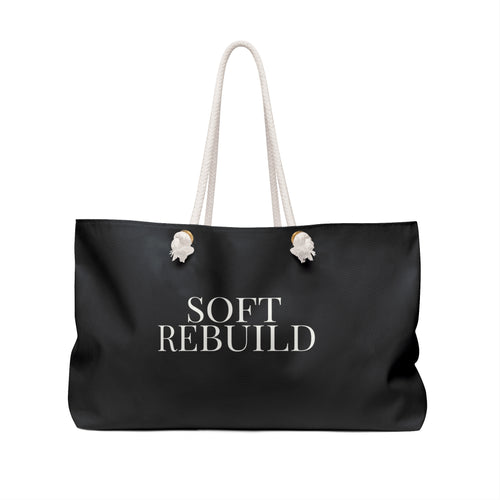 Black Soft Rebuild Tote – Your Weekend Reset Bag