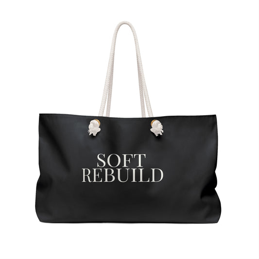 Black Soft Rebuild Tote – Your Weekend Reset Bag