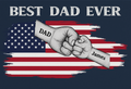 "Best Dad Ever Fist- Bump Canvas"|Personalized wall art. 🔥 Limited Father’s Day Sale – 30 % OFF + FREE US Shipping