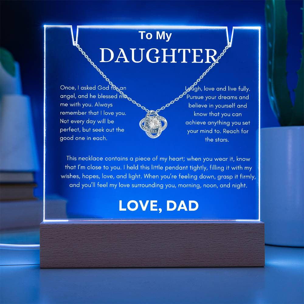 Daughter Gift [Keepsake Acrylic Bundle] (Love Knot)