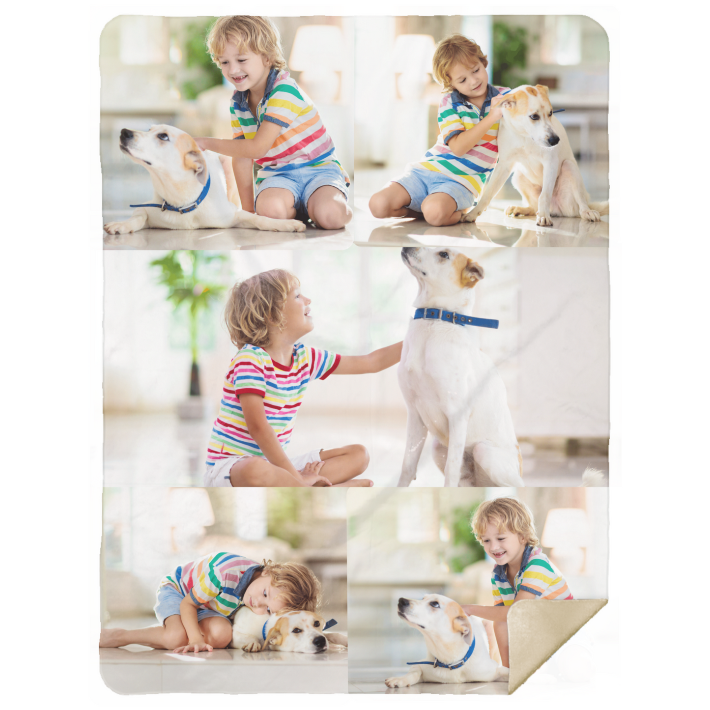 Custom Photo Collage[ Premium Sherpa Blanket] Personalized