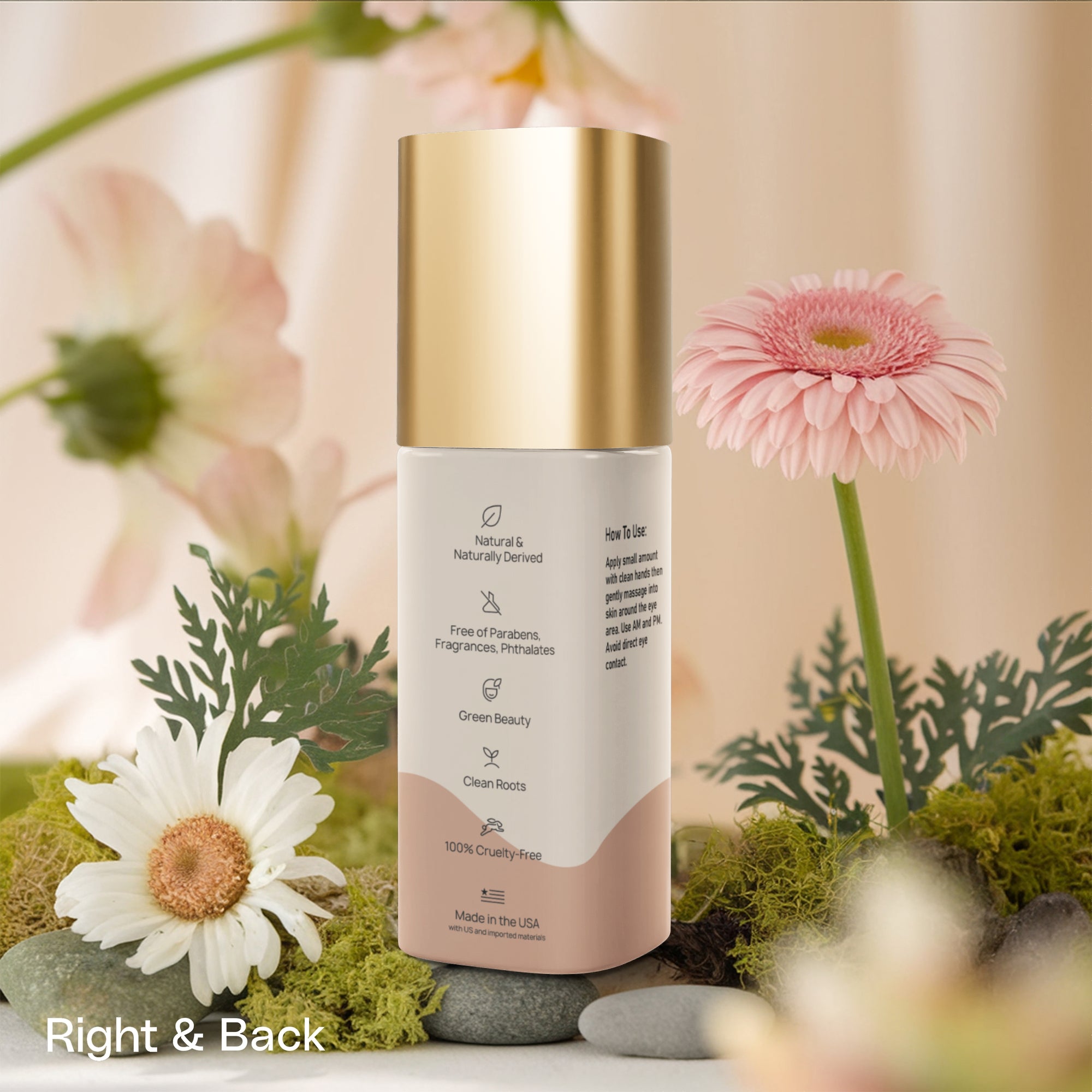 Brighten+Firm Eye Serum: Intensive Renewal Gold Cap