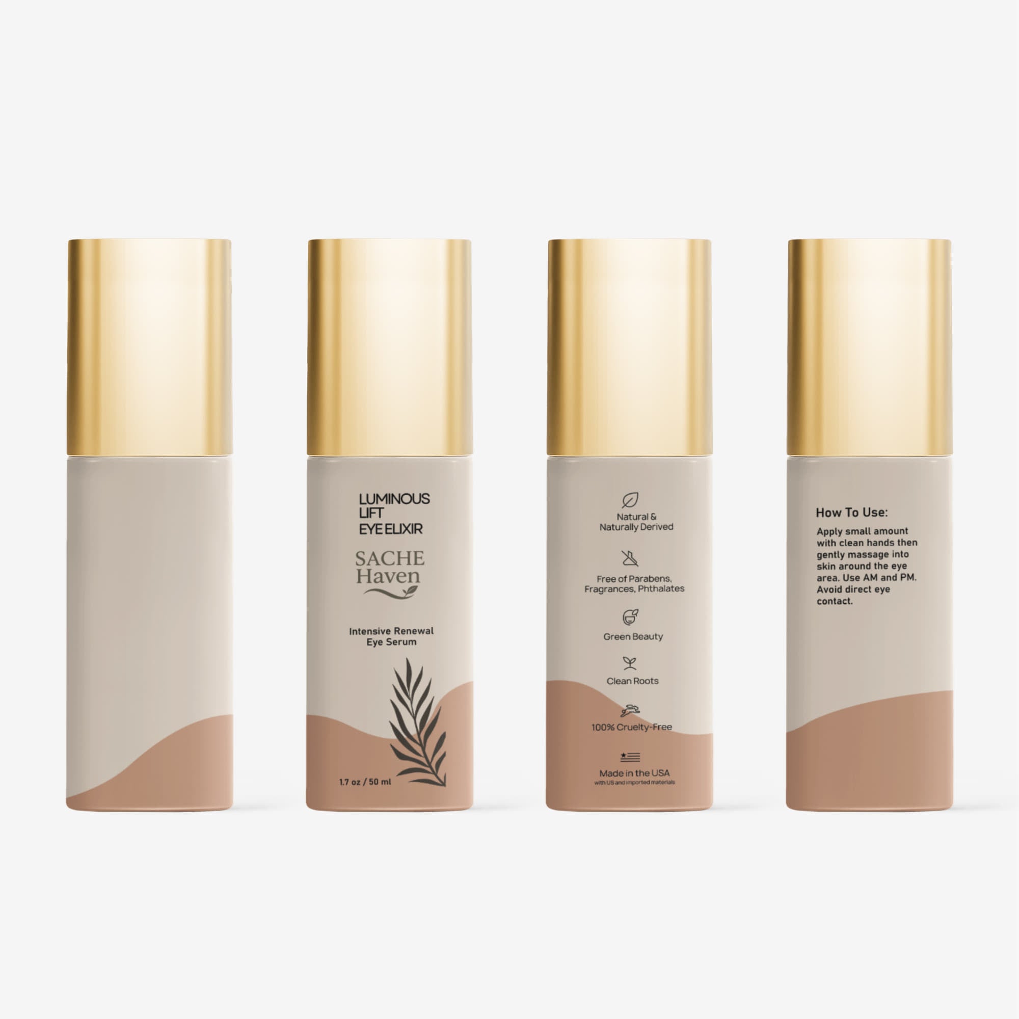 Brighten+Firm Eye Serum: Intensive Renewal Gold Cap