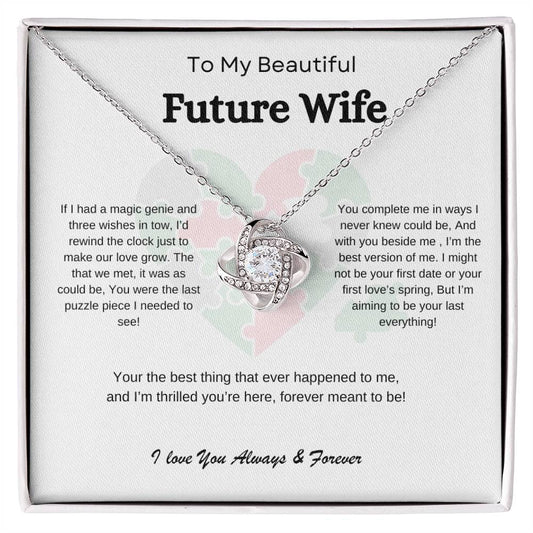 Future Wife - love knot necklace